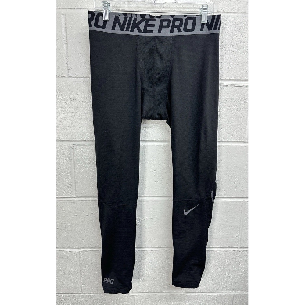 Nike‎ Pro Compression Tights Black Athletic Running / Men's XL